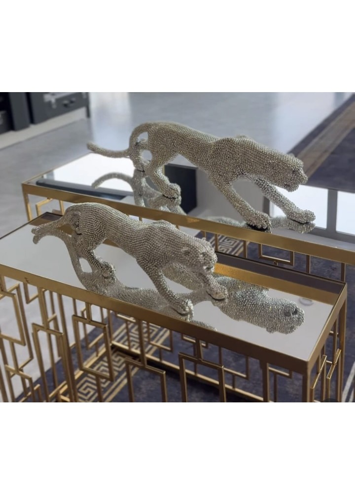 DEKORATİF TAŞLI LEOPAR