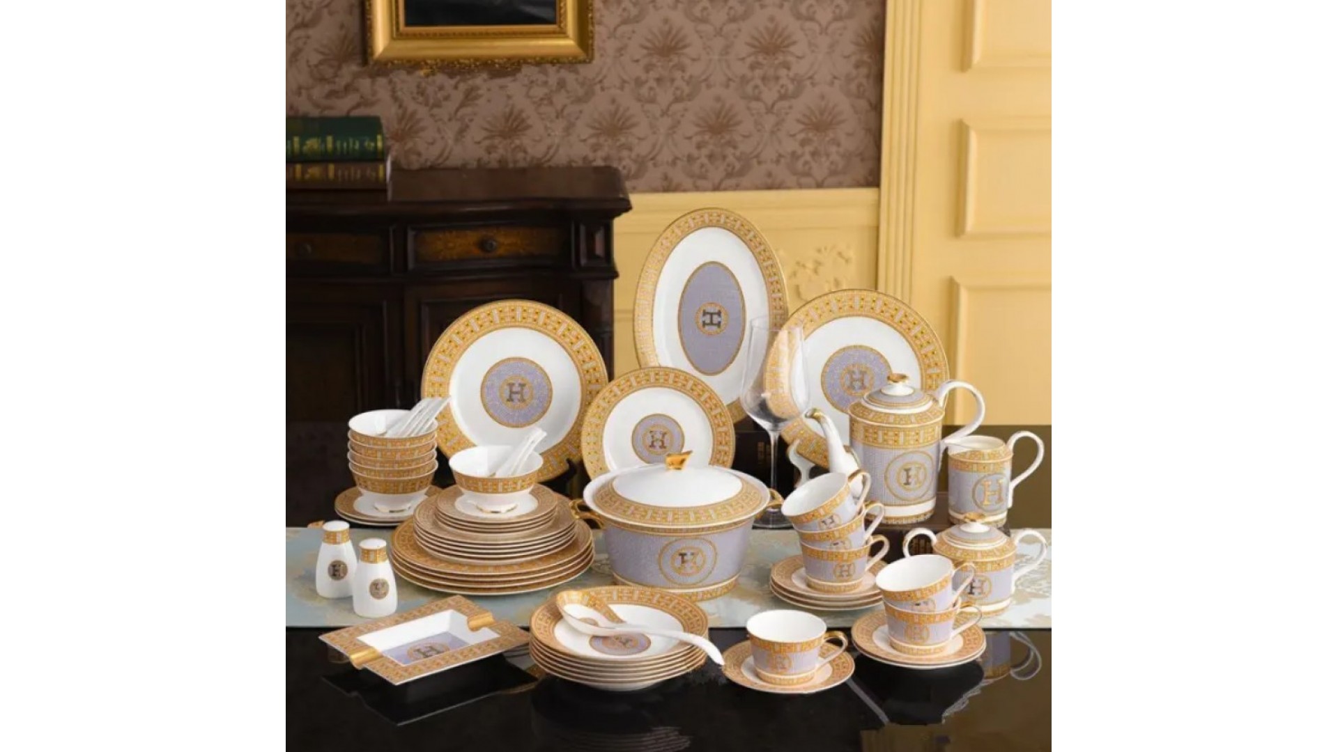 Hermès porselen yemek takımları